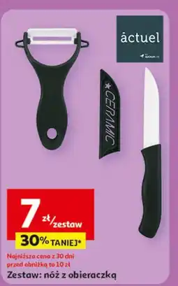 Auchan Nóż + obieraczka Actuel oferta