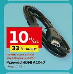 Auchan Przewód hdmi ac040 1.5 m oferta