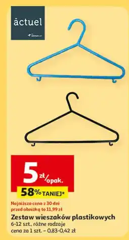 Auchan Wieszaki plastikowe Actuel oferta