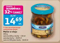 Auchan Małże wędzone w oleju Aakerman oferta