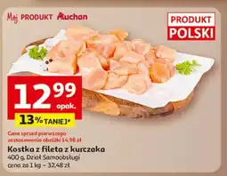 Auchan Kostka z fileta piersi kurczaka oferta