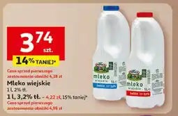 Auchan Mleko wiejskie 2% Piątnica oferta