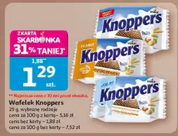Auchan Wafelek peanut Knoppers oferta