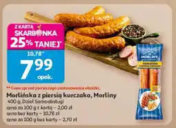Auchan Kiełbasa morlińska z piersią kurczaka Morliny oferta