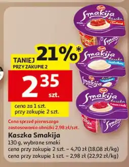 Auchan Kaszka śmietankowo-malinowa Zott Smakija oferta