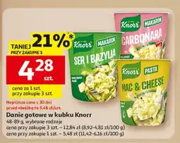 Auchan Makaron mac & cheese Knorr oferta