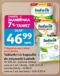 Auchan Tabletki do zmywarek eko Ludwik oferta