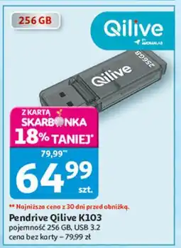 Auchan Pendrive k103 256 gb Qilive oferta