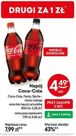 Żabka Napój Coca-Cola (Coca-Cola, Fanta, Sprite) oferta
