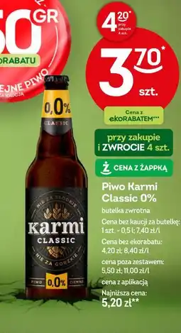 Żabka Piwo Karni Classic 0% oferta
