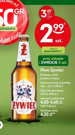 Żabka Piwo Żywiec Premium 0,0% oferta