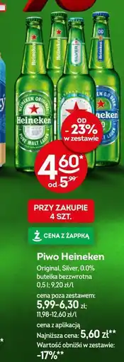 Żabka Heineken (Original, Silver, 0.0%) oferta