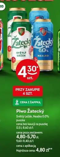 Żabka Żatecký (Světlý Ležák, Nealko 0.0%) oferta
