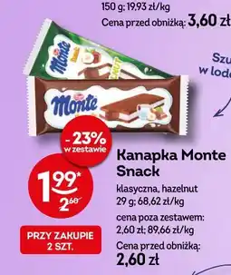 Żabka Kanapka Monte Snack klasyczna, hazelnut oferta