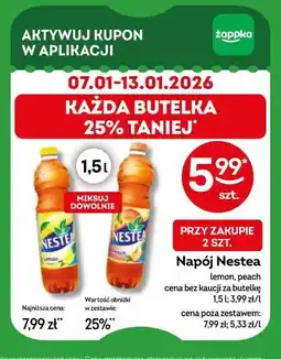 Żabka Napój Nestea, różne smaki, 1,5 l oferta