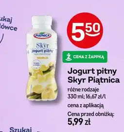 Żabka Jogurt pitny Skyr Piątnica wanilia oferta