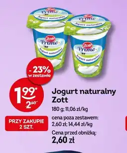 Żabka Jogurt naturalny Zott oferta