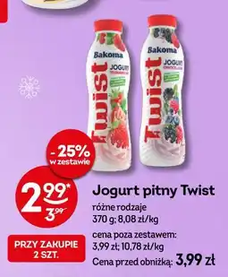 Żabka Jogurt pitny Twist oferta