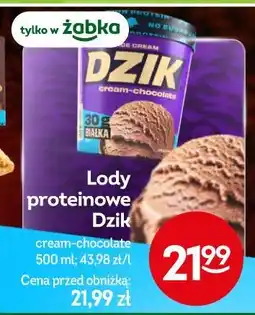Żabka Lody proteinowe Dzik oferta