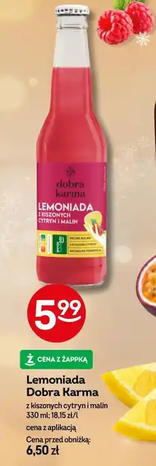 Żabka Lemoniada Dobra Karma z kiszonych cytryn i malin oferta