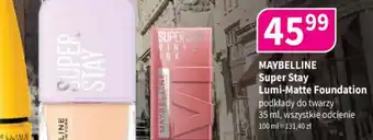 Drogerie Polskie Maybelline Super Stay Lumi-Matte oferta