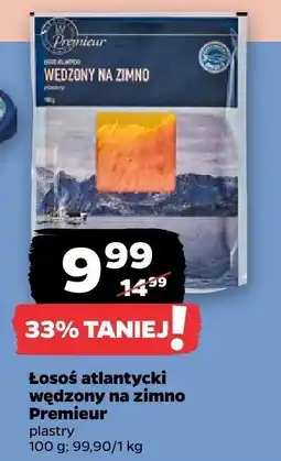 Netto Łosoś atlantycki wędzony na zimno Premieur plastry 100 g, 99,90 zł/kg oferta