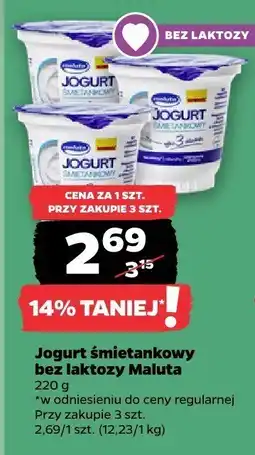 Netto Jogurt śmietankowy bez laktozy Maluta oferta