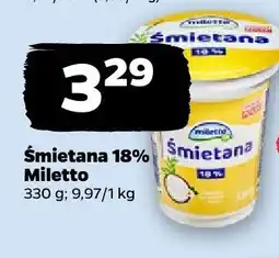 Netto Śmietana 18% Miletto oferta