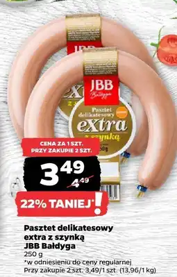 Netto Pasztet delikatesowy extra z szynką JBB Bałdyga oferta