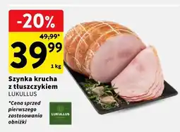 Intermarche Szynka krucha z tłuszczykiem LUKULLUS oferta