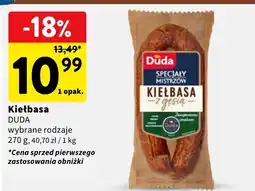 Intermarche Kiełbasa DUDA wybrane rodzaje oferta