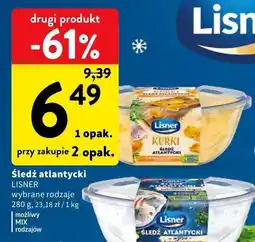 Intermarche Śledź atlantycki LISNER wybrane rodzaje MIX rodzajów oferta
