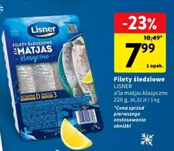 Intermarche Filety śledziowe LISNER a'la matjas klasyczne oferta