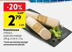 Intermarche Pasztetowa ŻYGUŁA wybrane rodzaje oferta