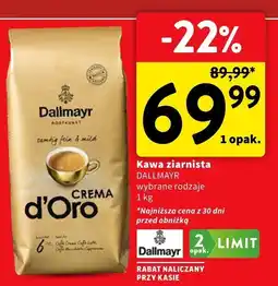 Intermarche Kawa ziarnista Dallmayr Crema d'Oro wybrane rodzaje oferta