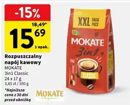 Intermarche Rozpuszczalny napój kawowy Mokate 3in1 Classic oferta