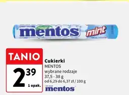 Intermarche Cukierki Mentos wybrane rodzaje oferta