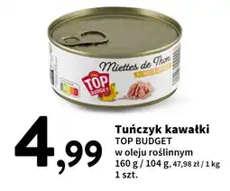 Intermarche Tuńczyk kawałki w oleju roślinnym TOP BUDGET oferta