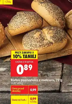 Biedronka Bułka poznańska z makiem oferta
