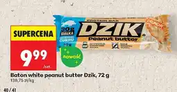 Biedronka Baton white peanut butter Dzik, 72 g oferta