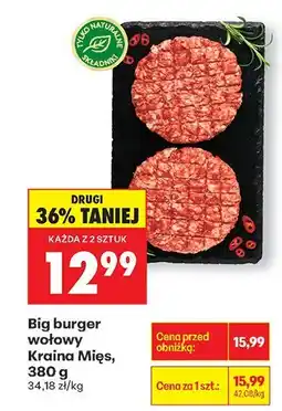 Biedronka Big burger wołowy Kraina Mięs oferta