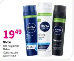Drogerie Polskie NIVEA żele do golenia oferta