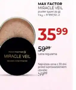 Jawa Drogerie Max Factor Miracle Veil puder sypki oferta