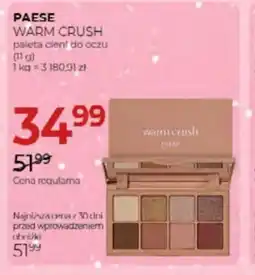 Jawa Drogerie PAESE Warm Crush paleta cieni oferta