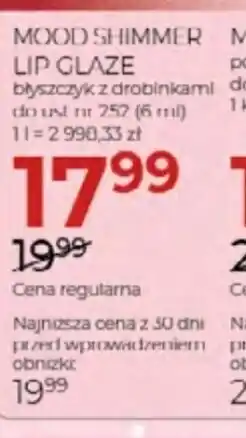 Jawa Drogerie MOOD SHIMMER LIP GLAZE oferta