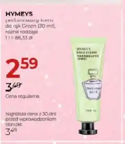 Jawa Drogerie Hymey's perfumowany krem do rĄk Green oferta