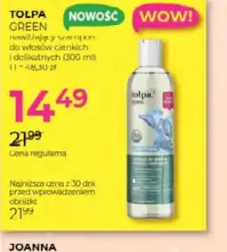 Jawa Drogerie Tolpa Green rewitalizujĄcy szampon oferta