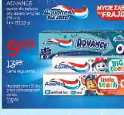 Jawa Drogerie Aquafresh Advance pasta dla dzieci oferta