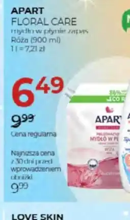 Jawa Drogerie APART FLORAL CARE mydŁo w pŁynie zapas oferta