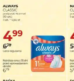 Jawa Drogerie Always podpaski Normal oferta